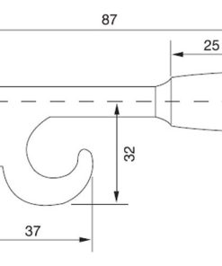 Chặn Cửa Gắn Tường Có Móc Hafele 489.70.220 - 5