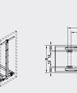 Bộ Rổ Kéo Dipensa Junior III 300mm Hafele 545.11.762 - 6 Bộ Rổ Kéo Dipensa Junior III 300mm Hafele 545.11.762 - 5