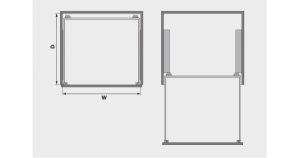 Rổ Kéo Phía Trước 400mm Hafele 540.24.503 - 5