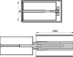 Tủ Đồ Khô 300mm Dispensa 90º Hafele 546.54.511 - 6 Tủ Đồ Khô 300mm Dispensa 90º Hafele 546.54.511 - 5
