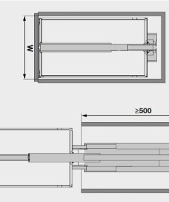 Tủ Đồ Khô 300mm Dispensa 90º Hafele 546.54.541 - 6 Tủ Đồ Khô 300mm Dispensa 90º Hafele 546.54.541 - 5