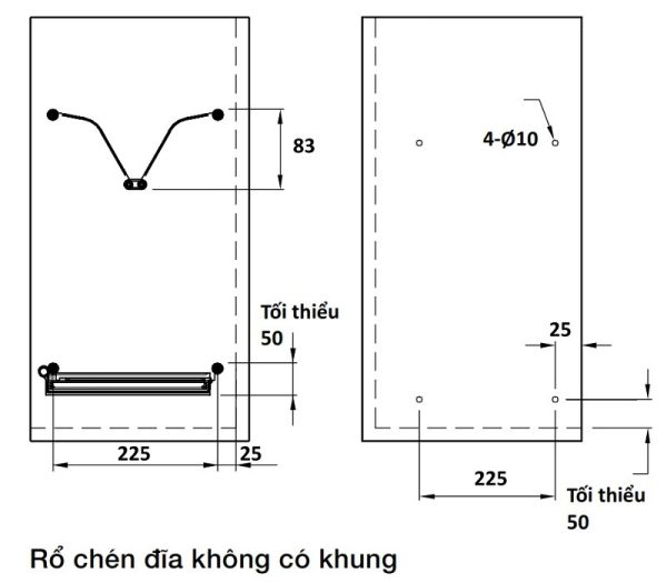 Khay Úp Chén Đĩa Presto 600mm Hafele 544.40.023 - 5