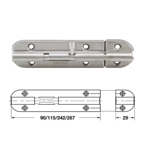 Chốt Cửa 152mm Hafele 489.71.310 - 3