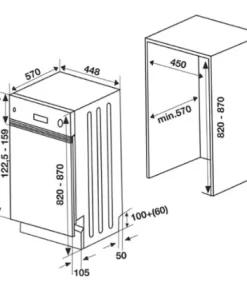 MÁY RỬA BÁT HAFELE HDW-B451B 533.23.276 MÀU ĐEN - 5