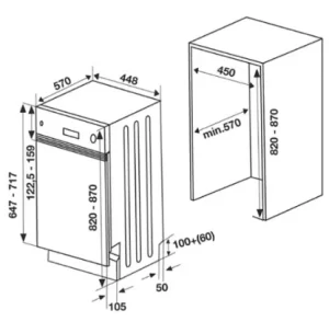 MÁY RỬA BÁT HAFELE HDW-B451B 533.23.276 MÀU ĐEN - 5