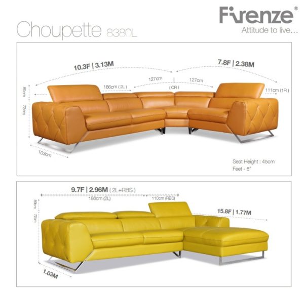 SOFA DA BÒ FIRENZE MODEL 8380-CR - 4