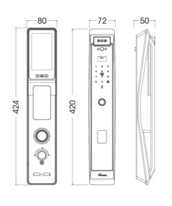 Khóa thông minh DEMAX SL966 CNC BROWN tiêu chuẩn Đức - 7