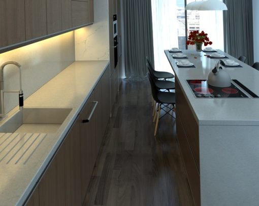 Đá thạch anh nhân tạo Avalon BQ8618 - 3