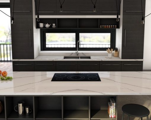 Đá thạch anh nhân tạo Arabescato BQ8912 - 5