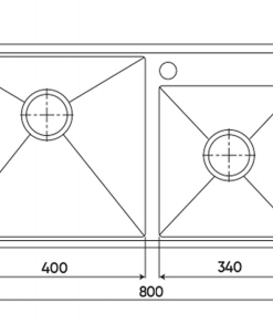 CHẬU RỬA INOX NANO KAFF KF-BL8045GHR - 11