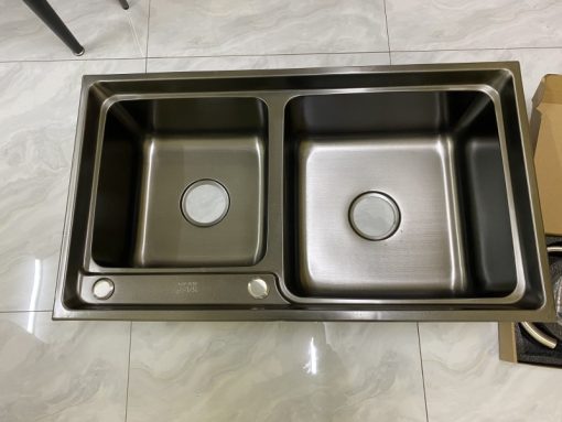 CHẬU RỬA INOX NANO KAFF KF-BL8045GHR - 9