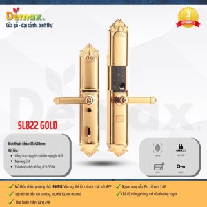 Khóa thông minh DEMAX SL822 GOLD tiêu chuẩn Đức - 25