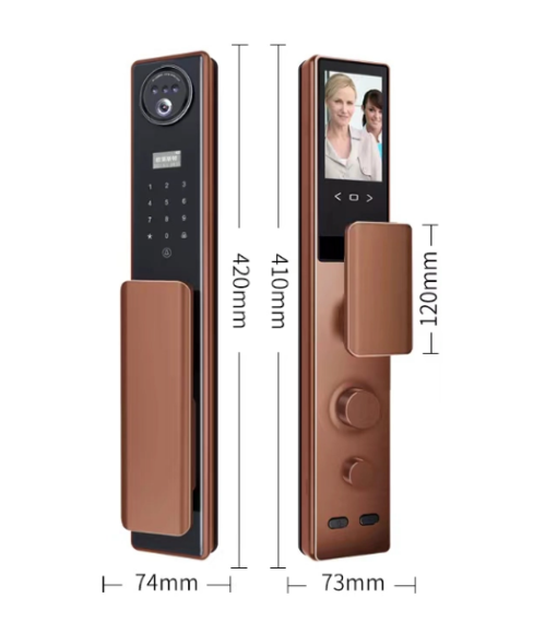 KHÓA CỬA THÔNG MINH HUBERT HB CGI5 EU AMBER GOLD - 3