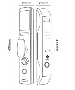 KHÓA CỬA HUBERT HB CGI7 EU BROWN FACE ID APP WIFI - 6 KHÓA CỬA HUBERT HB CGI7 EU BROWN FACE ID APP WIFI - 5