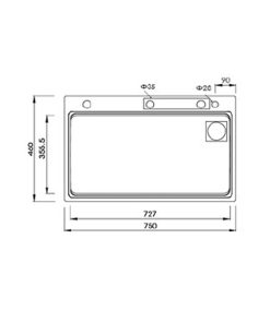 CHẬU RỬA INOX KAFF KF-UM7546B - 9