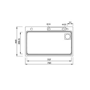 CHẬU RỬA INOX KAFF KF-UM7546B - 9