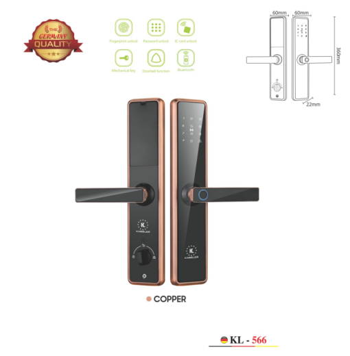 KHÓA CỬA THÔNG MINH KASSLER KL-566 COPPER - 1
