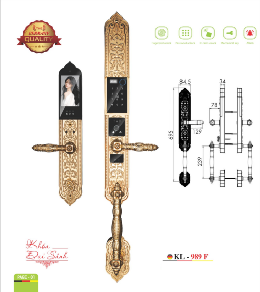 KHÓA ĐẠI SẢNH KASSLER KL-989F - 1