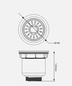 Bát rác inox Kluger KS-502DN113 - 9