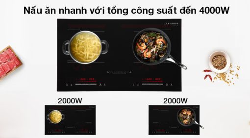 COMBO BẾP TỪ, MÁY HÚT MÙI, MÁY RỬA BÁT, LÒ VI SÓNG JUNGER - 13