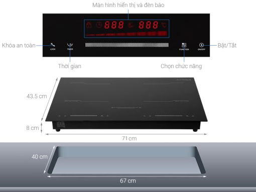 COMBO BẾP TỪ, MÁY HÚT MÙI, MÁY RỬA BÁT, LÒ VI SÓNG JUNGER - 17