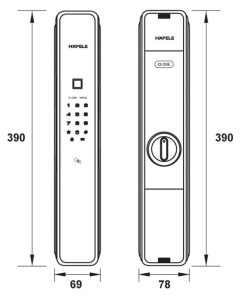 Khóa Điện Tử PP9000 Hafele 912.20.293 - 5