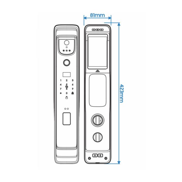 KHÓA CỬA ĐIỆN TỬ SHARP S5-FDV - 3