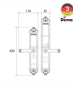 Khóa thông minh DEMAX SL822 AC tiêu chuẩn Đức - 11