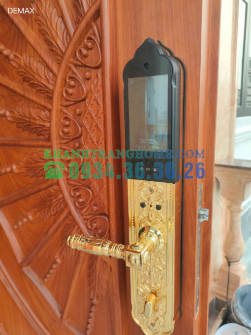 Khóa cửa vân tay đại sảnh DEMAX SL938 GOLD tiêu chuẩn Đức - 9
