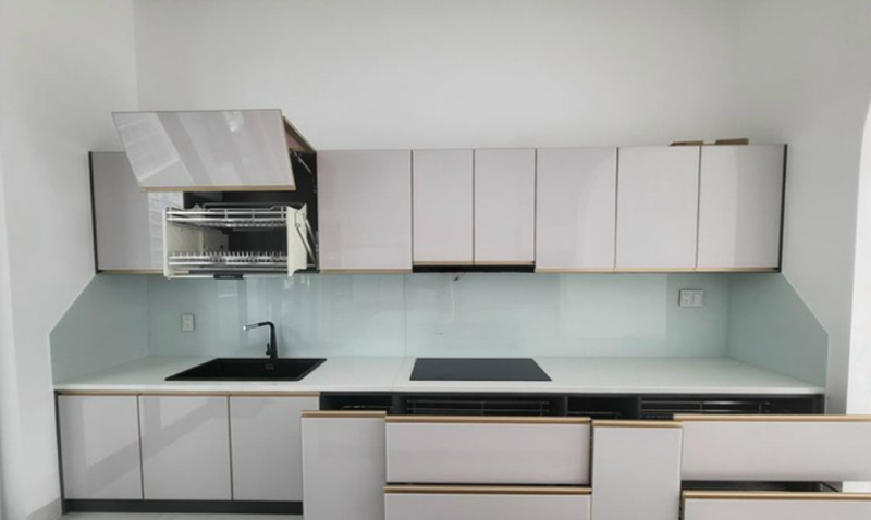 Tủ bếp dưới nhôm hợp kim cánh Acrylic giá 4.500.000