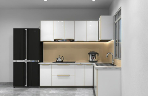 Tủ bếp dưới nhôm hợp kim cánh kính giá 4.900.000 - 9