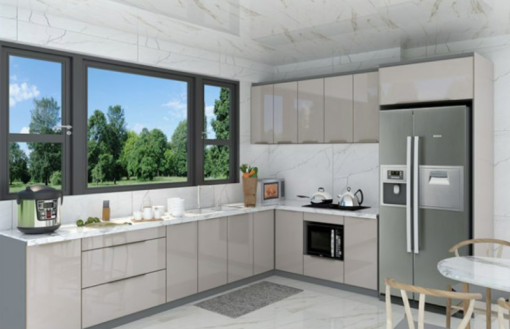 Tủ bếp dưới nhôm hợp kim cánh kính giá 4.900.000 - 3