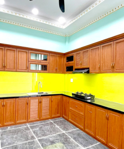 Tủ bếp treo Nhôm giả gỗ Goldoor giá 4.500.000