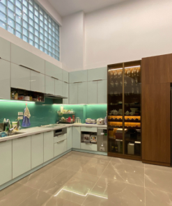 Tủ bếp treo Inox cánh kính - 44 Tủ bếp treo Inox cánh kính - 43