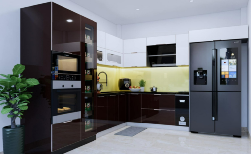 Tủ bếp treo Inox cánh kính - 11