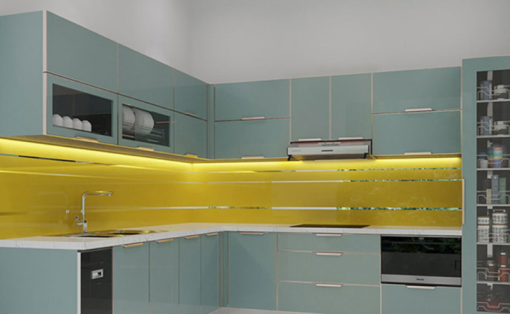 Tủ bếp treo Inox cánh kính - 13