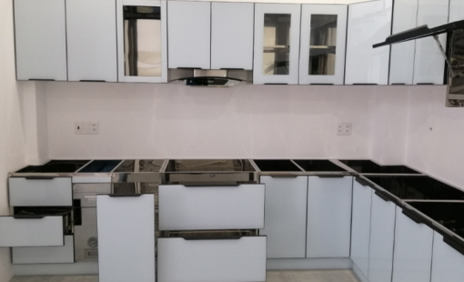 Tủ bếp treo Inox cánh kính - 23