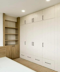 Tủ Quần Áo Gỗ MDF Lõi Xanh Cánh Pano sơn 2K giá 3.800.000