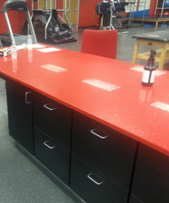 Đá nhân tạo Đỏ ánh kim hạt lớn - 7