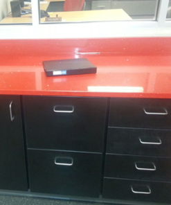 Đá nhân tạo Đỏ ánh kim hạt lớn - 9