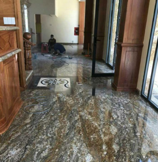 Đá Granite Hoa cương Amani Gold vàng xéo - 9