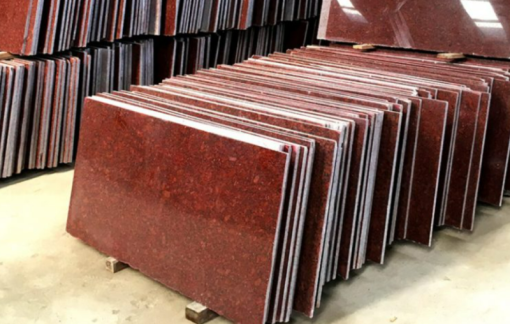 Đá Granite Hoa Cương Đỏ ruby Ấn Độ bông lớn - 5