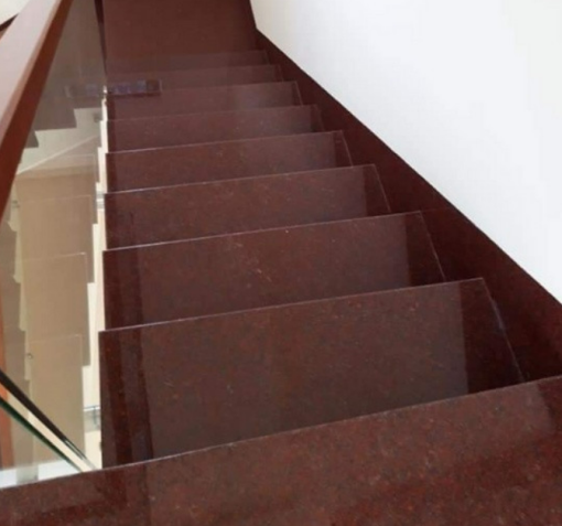 Đá Granite Hoa Cương Đỏ ruby Ấn Độ bông lớn - 7