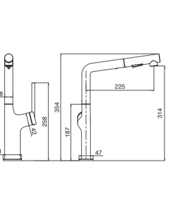 Vòi rửa bát Kluger KLF0001B - 16 Vòi rửa bát Kluger KLF0001B - 15