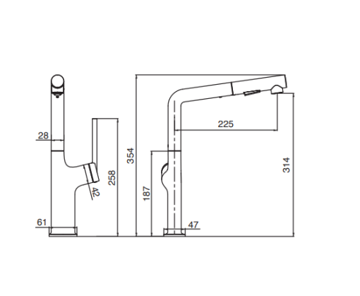 Vòi rửa bát Kluger KLF0001C - 3