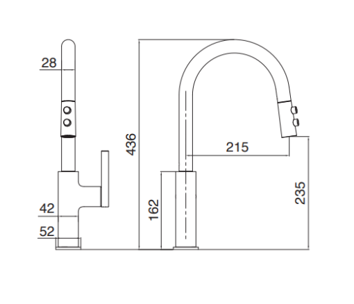 Vòi rửa bát Kluger KLF0005C - 3