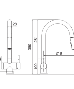 Vòi rửa bát Kluger KLF0008B - 15