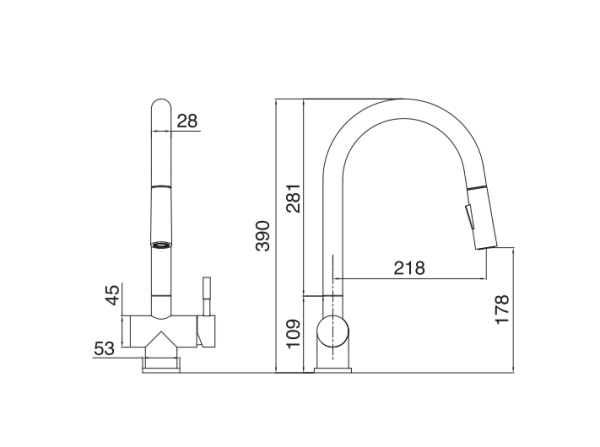 Vòi rửa bát Kluger KLF0008B - 3