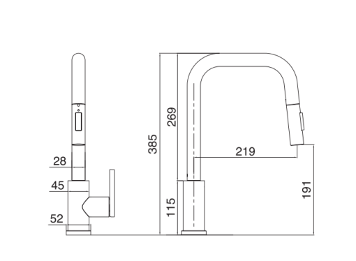Vòi rửa bát Kluger KLF0011C - 3