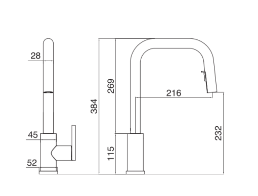 Vòi rửa bát Kluger KLF0015C - 3